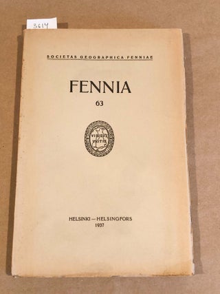 Item #3614 FENNIA 63 ( nos. 1 - 6 1937