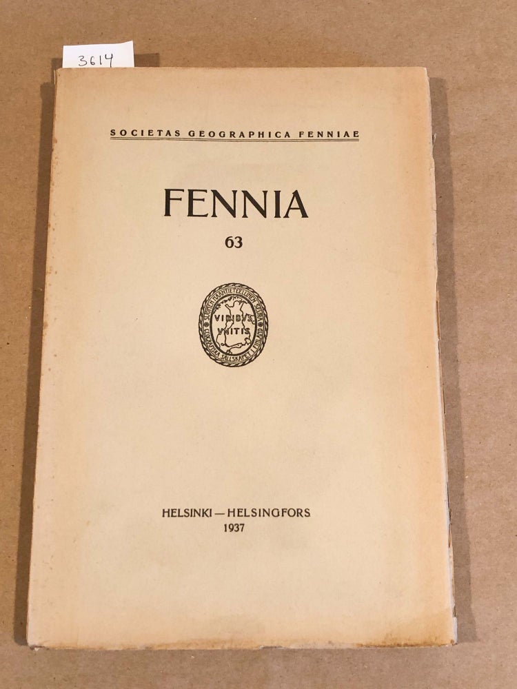 Item #3614 FENNIA 63 ( nos. 1 - 6 1937)