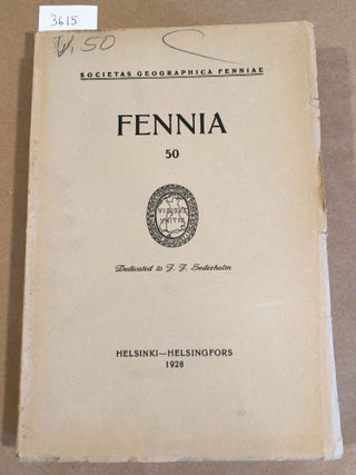Item #3615 FENNIA 50 ( nos. 1 -43, 1928