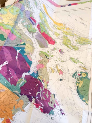 folded Map Geology of Victoria West of Sixth Meridian British Columbia