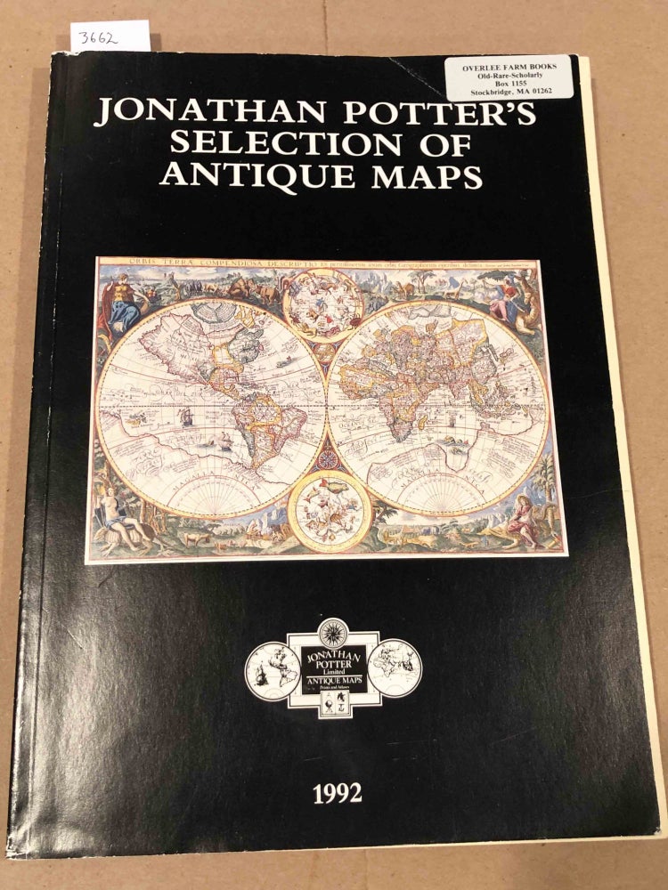 Item #3662 Jonathan Potter's Selection of Antique Maps 1992 plus supplement. Johnathan Potter.