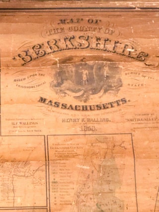 Map of County of Berkshire Massachusetts details from actual surveys under direction of Henry F. Walling 1858