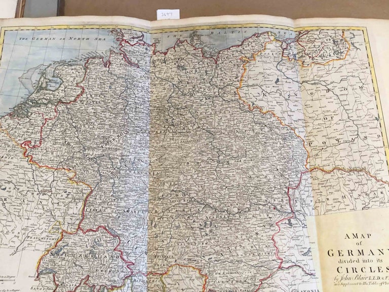 Item #3697 A Map of Germany Divided into its Circles by John Blair as a Supplement to His Tables of Chronology (map only). Thomas Kitchen John Blair.