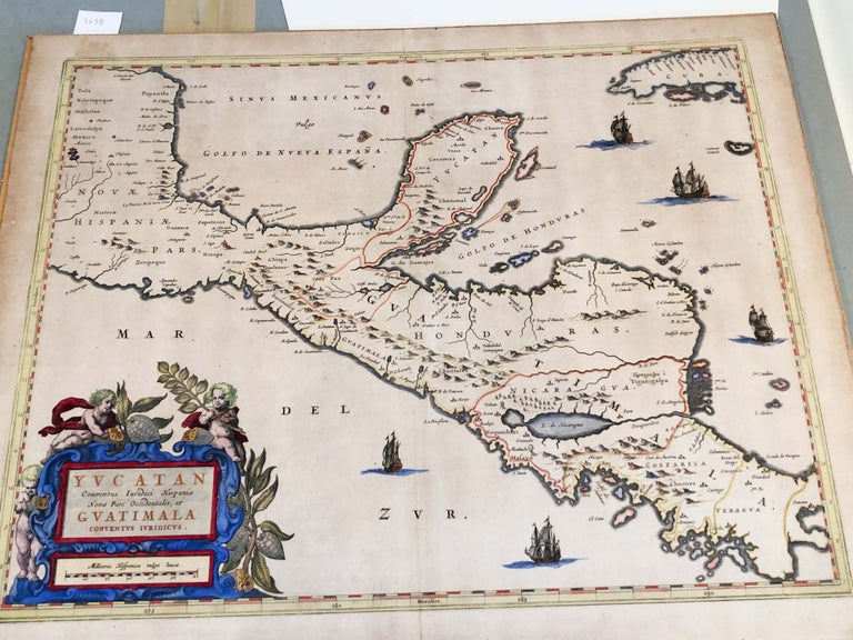 Item #3698 Yucatan Conventus Iuridici Hispaniae Nove Pars Occidentalis et Guatimala (map ). Blaeu.