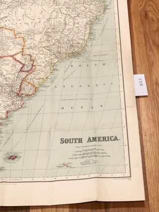 Item #3708 Philips' Map for Tourists and Travellers SOUTH AMERICA. George Philip, Son