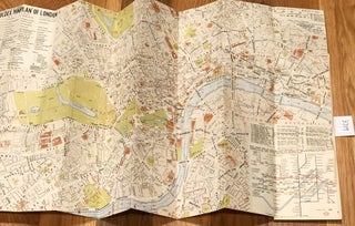 Item #3709 Foldex miniplan London street index and guide. Foldex