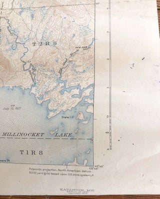 Item #3728 Katahdin, ME. 1932. United States Geological Survey