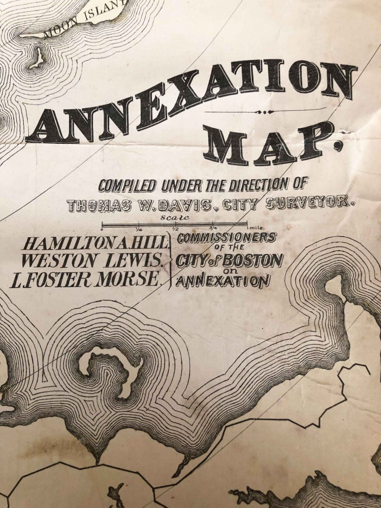 Item #3730 Boston Annexation Map (1872). Thomas W. Davis, surveyor.