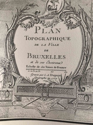 Reproduction Map of Bruxelles, Brussels, 1777
