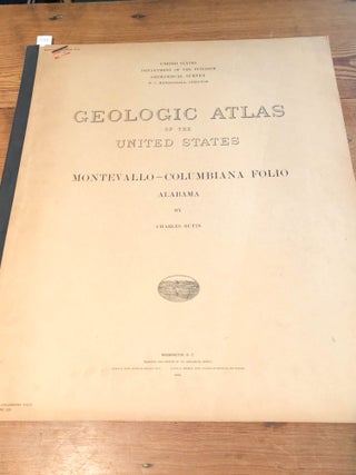 Item #3748 Geologic Atlas of the United States. Montevallo - Columbiana Alabama Folio 226 1940....
