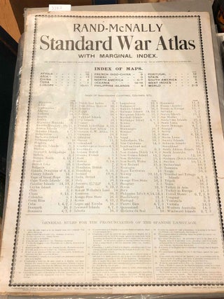 Item #3783 Standard War Atlas with Marginal Index Geographical Series, Vol. 12, No. 1 June 2,...