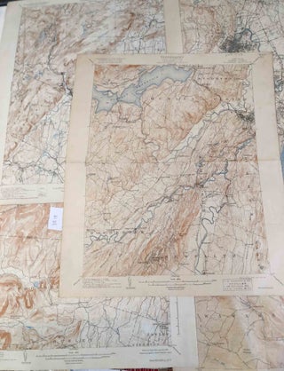 Item #3818 Topographic Maps New York and New Jersey Ulster and Rockland counties and part of New...