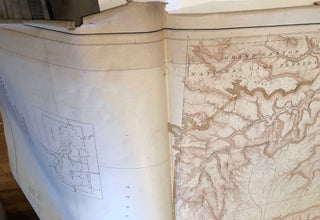 Item #3819 Topographic Map Grand Canyon National Park 1927 West half and East Half (2 Large...