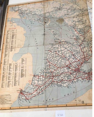 Item #3823 Official Government Road Map Province of Ontario 1930 -31. Ontario Department of...