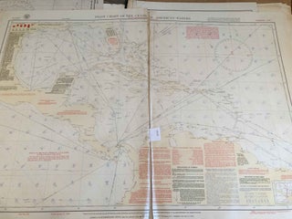 Item #3826 Pilot Chart 3500 Central American Waters 1938. Hydrographic Office United States Navy