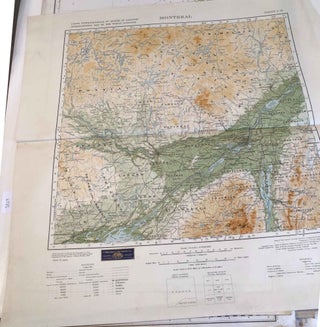 Item #3829 Map of Montreal (area) 1929. Chief Geographers Office Canada