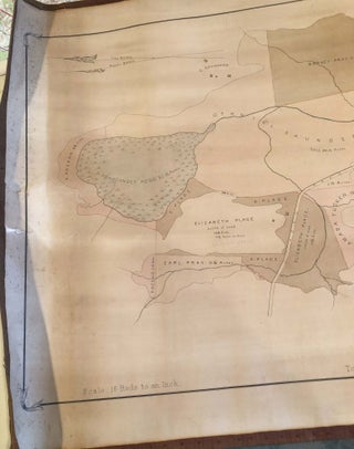 Map Showing the Lands Flowed by the Ponagansett Reservoir in Glocester, R. I. (1855)