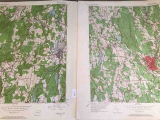 Item #3834 Topographic Maps Connecticut Plainfield, Jewett City, Putnam, Danielson, Norfolk...