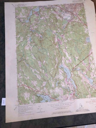 Item #3835 Topographic Map Georgiaville Rhode Island 1954 , 1975 1map. United States Geological...