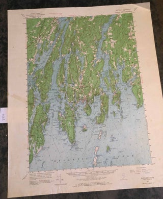 Item #3837 Topographic Maps Boothbay, Maine 1957 1 map. United States Geological Survey