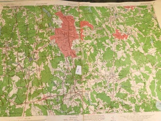 Item #3838 Topographic Maps Brockton and Whitman, MA 1949, 1962 2 maps. United States Geological...