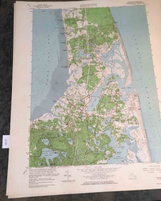 Item #3839 Topographic Map Orleans, Cape Cod MA , 1962 map. United States Geological Survey