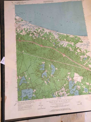 Item #3841 Topographic Map Sandwich, Cape Cod MA , 1957 map. United States Geological Survey