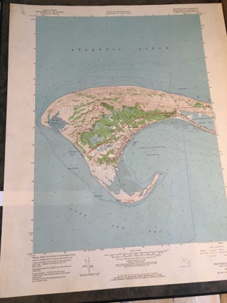 Item #3842 Topographic Map Provincetown, Cape Cod MA , 1958 map. United States Geological Survey