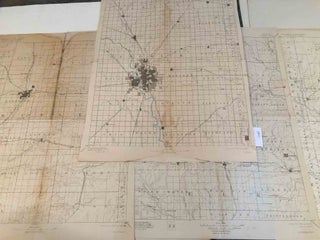 Item #3847 Topographic Maps Kansas, Wichita, Eldorado, Eureka, Fredonia , 1920-25 4 maps....