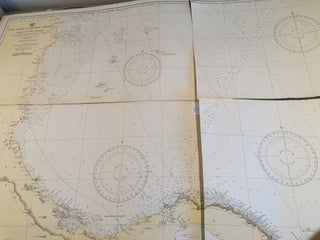 Item #3848 East Coast of Central America and North Coast of Columbia Chart 945 in 4 pieces....