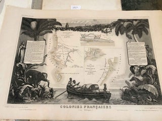 Item #3854 Atlas National Illustre Colonies Francaises en Afrique No. 91 (one page). Raimond...