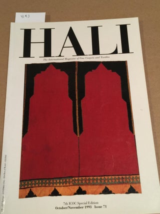 Item #4183 HALI The International Magazine of Fine Carpets and Textiles V. 15 No. 5 1993 issue...