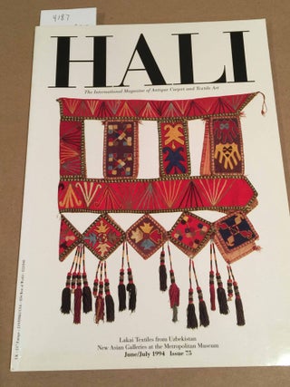 Item #4187 HALI The International Magazine of Antique Carpet and Textile Art V. 16 No. 3 1994...