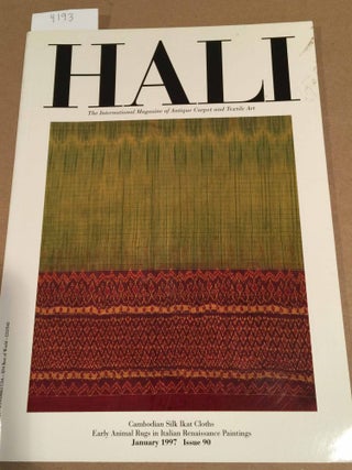 Item #4193 HALI The International Magazine of Antique Carpet and Textile Art 1997 issue 90....
