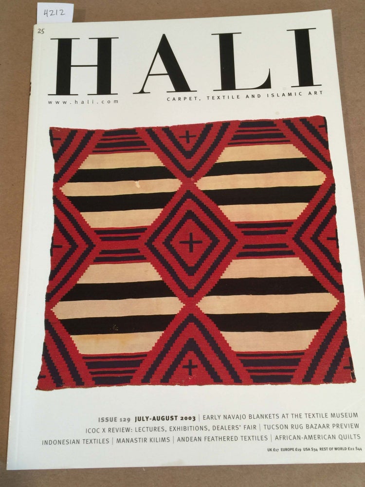 Item #4212 HALI Carpet, Textile and Islamic Art 2003 issue 129. Daniel Shaffer.