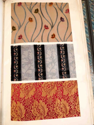 French Velour Textile Sample Books (2) Eugene Unsworth & Cie