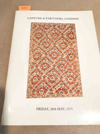 Item #4287 Exceptional Oriental Carpets and Rugs and Tapestries and Textiles, 26th May, 1978...