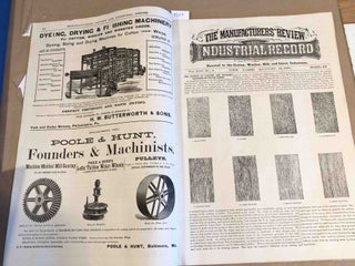 The Manufacturers' Review and Industrial Record a Monthly Journal Devoted to the Cotton, Woolen, Silk, and Linen Industries. Vol. XIV no. 8 August 1881
