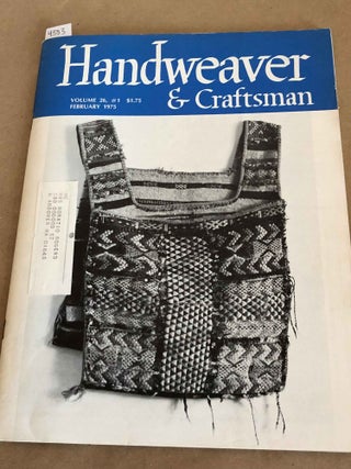 Item #4333 Handweaver and Craftsman Vol. 26 (no. 1) 1975. Eileen McCarthy, ed