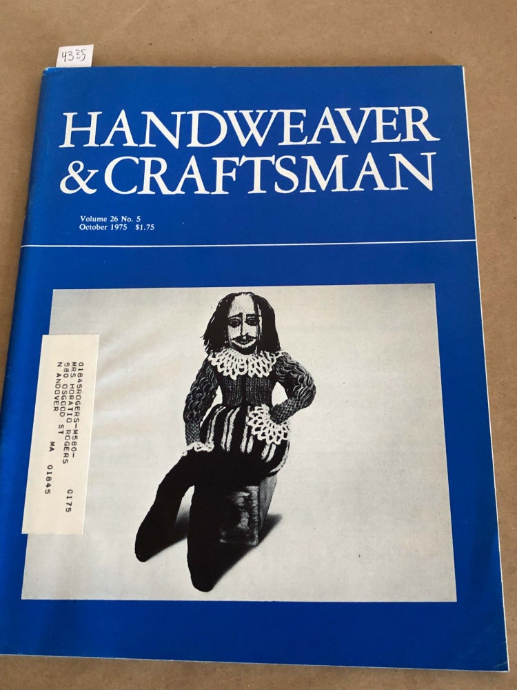 Item #4335 Handweaver and Craftsman Vol. 26 (no. 5) 1975. Eileen McCarthy, ed.