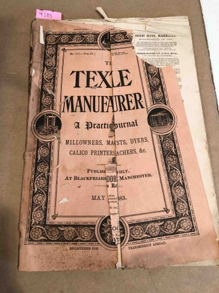 Item #4383 The Textile Manufacturer a Trade Journal for Mill owners, Machinists, Dyers, &c. no....
