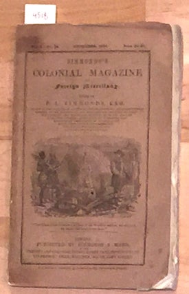 Item #4518 Simmonds's Colonial Magazine and Foreign Miscellany. P. L. Simmonds