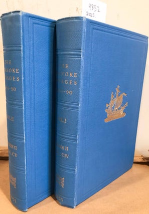 Item #4852 The Roanoke Voyages 1584- 1590 (2 Vols.). David Beers Quinn, ed