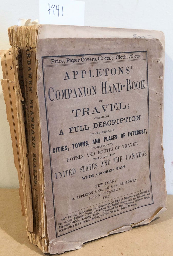 Item #4941 Appletons' Companion Hand - Book of Travel; containing a Full Description... (1 vol. 1860). Appleton T. Addison Richards.