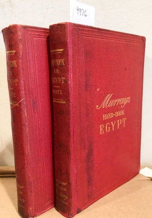 Item #4976 MURRAY'S A HANDBOOK for Travellers in Lower and Upper Egypt Parts I and II. John Murray