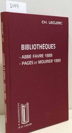 Item #5094 Bibliothèque de M. l'Abbé Favre ( Malaisie, Philippines, Australie, Polynésie) 1888...