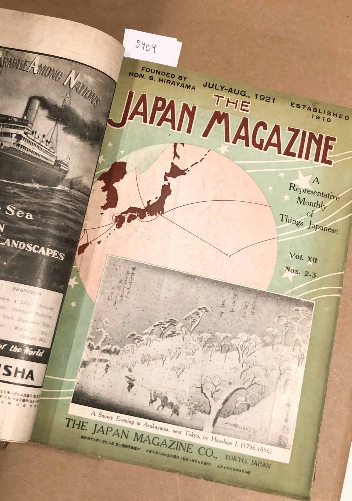 Item #5409 The Japan Magazine A Representative Monthly of Things Japan Vol. 12 - June 1921- May. 1922. S. Hirayama, founder.