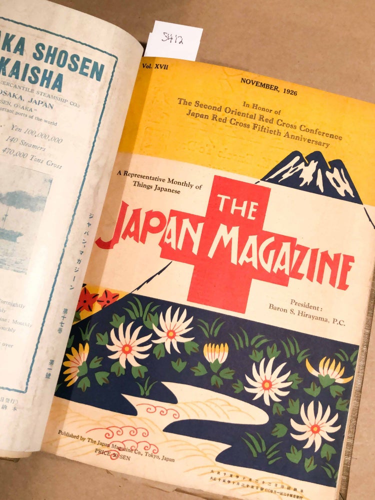 Item #5412 The Japan Magazine A Representative Monthly of Things Japan Vol. 17 - Oct. 1926- Sept. 1927. S. Hirayama, founder.