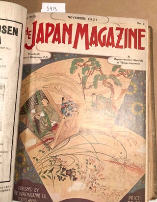 Item #5413 The Japan Magazine A Representative Monthly of Things Japan Vol. 18 - Oct. 1927- Sept....
