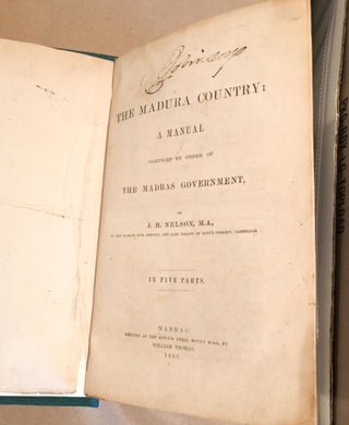 The Madura Country: A Manual Compiled by Order of the Madras Government in Five Parts